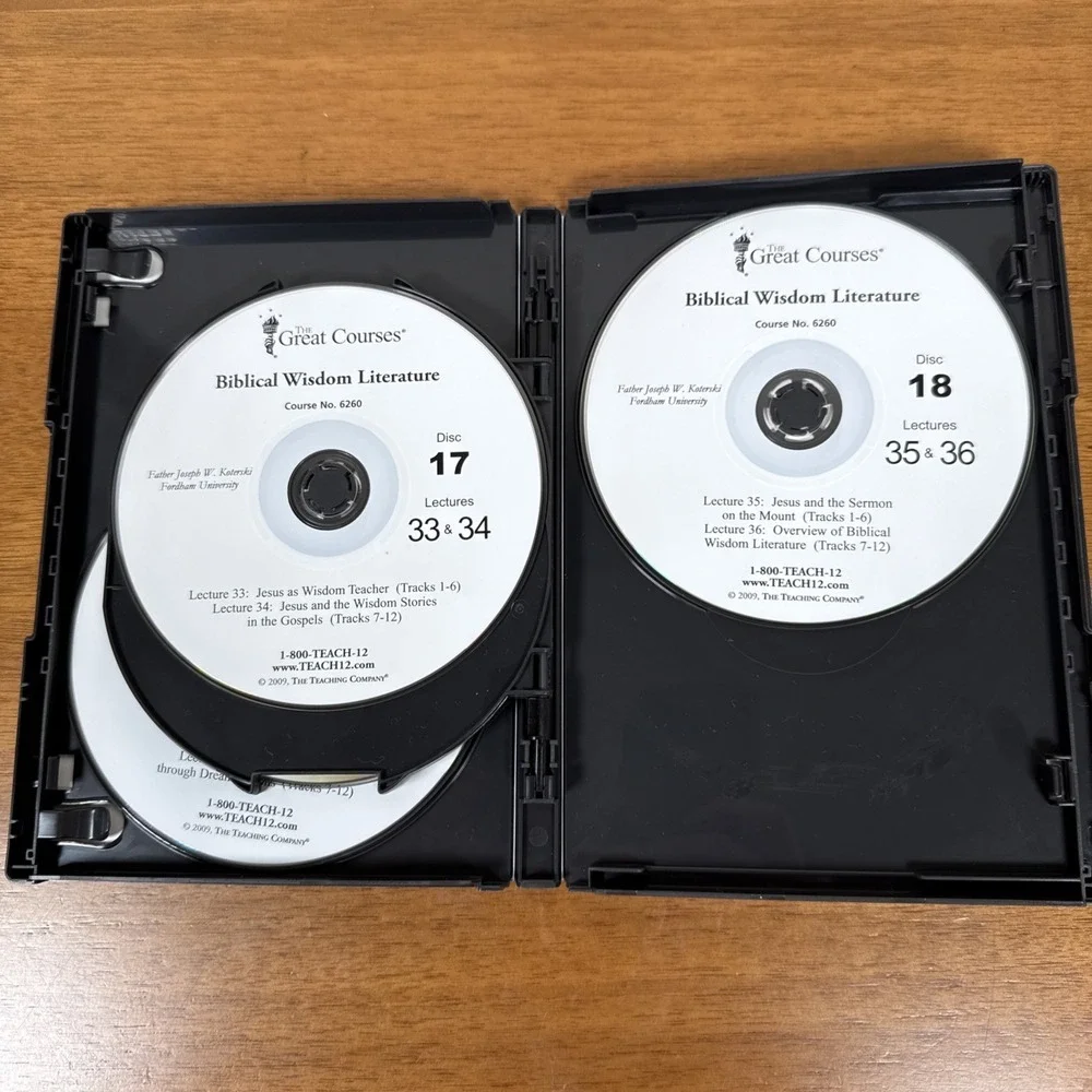 The Great Courses Religion Biblical Wisdom Literature Parts 1-3 DVD Set Koterski - Picture 14 of 14